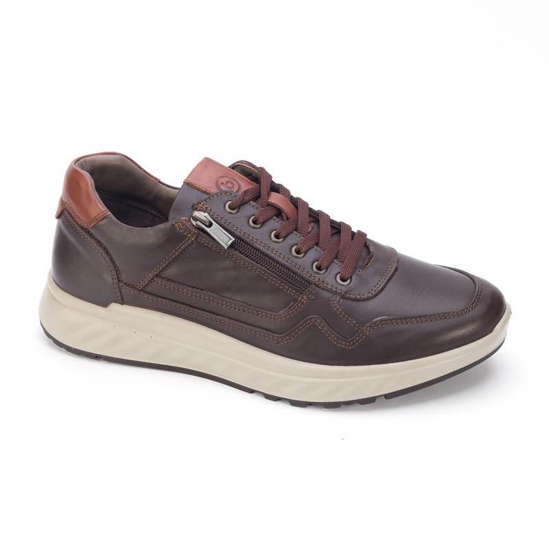 28732-brown-tan-shorlot Полуботинки муж.кожа-кожа темно-коричневый